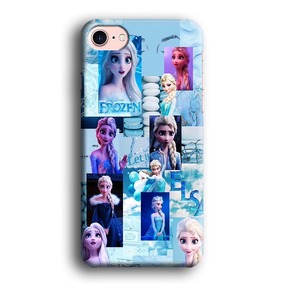 Frozen Elsa Aesthetic iPhone 7 Case-Plastic / Full Wrap (3D Case)-Xtracase