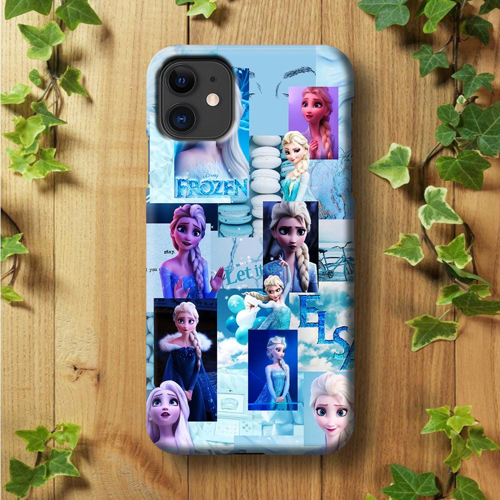 Frozen Elsa Aesthetic iPhone 11 Case-Plastic / Full Wrap (3D Case)-Xtracase