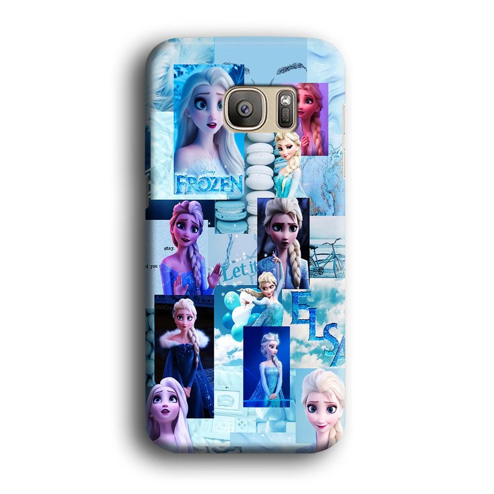 Frozen Elsa Aesthetic Samsung Galaxy S7 Edge Case-Plastic / Full Wrap (3D Case)-Xtracase