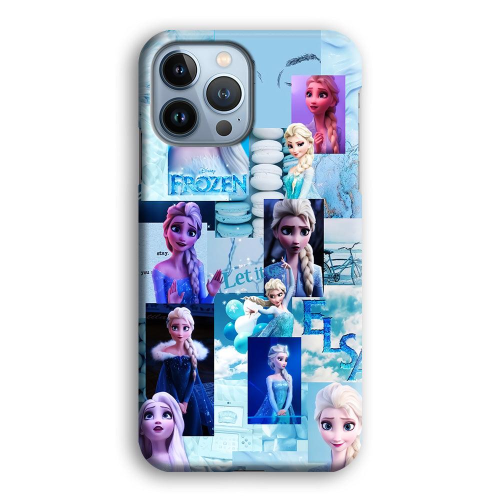 Frozen Elsa Aesthetic iPhone 13 Pro Max Case-Plastic / Full Wrap (3D Case)-Xtracase