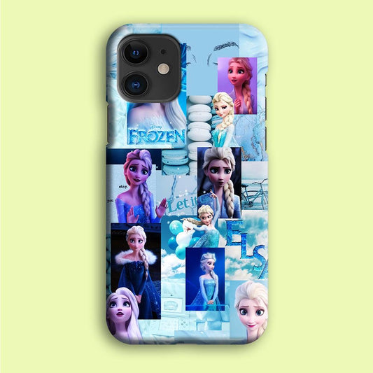Frozen Elsa Aesthetic iPhone 12 Mini Case-Plastic / Full Wrap (3D Case)-Xtracase