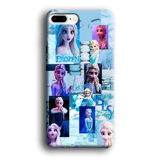 Frozen Elsa Aesthetic iPhone 8 Plus Case-Plastic / Full Wrap (3D Case)-Xtracase