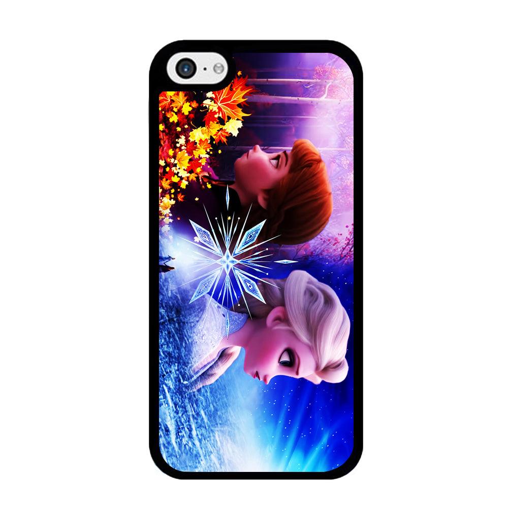 Frozen Elsa and Anna iPhone 5 | 5s Case-Rubber / Black (2D Case)-Xtracase
