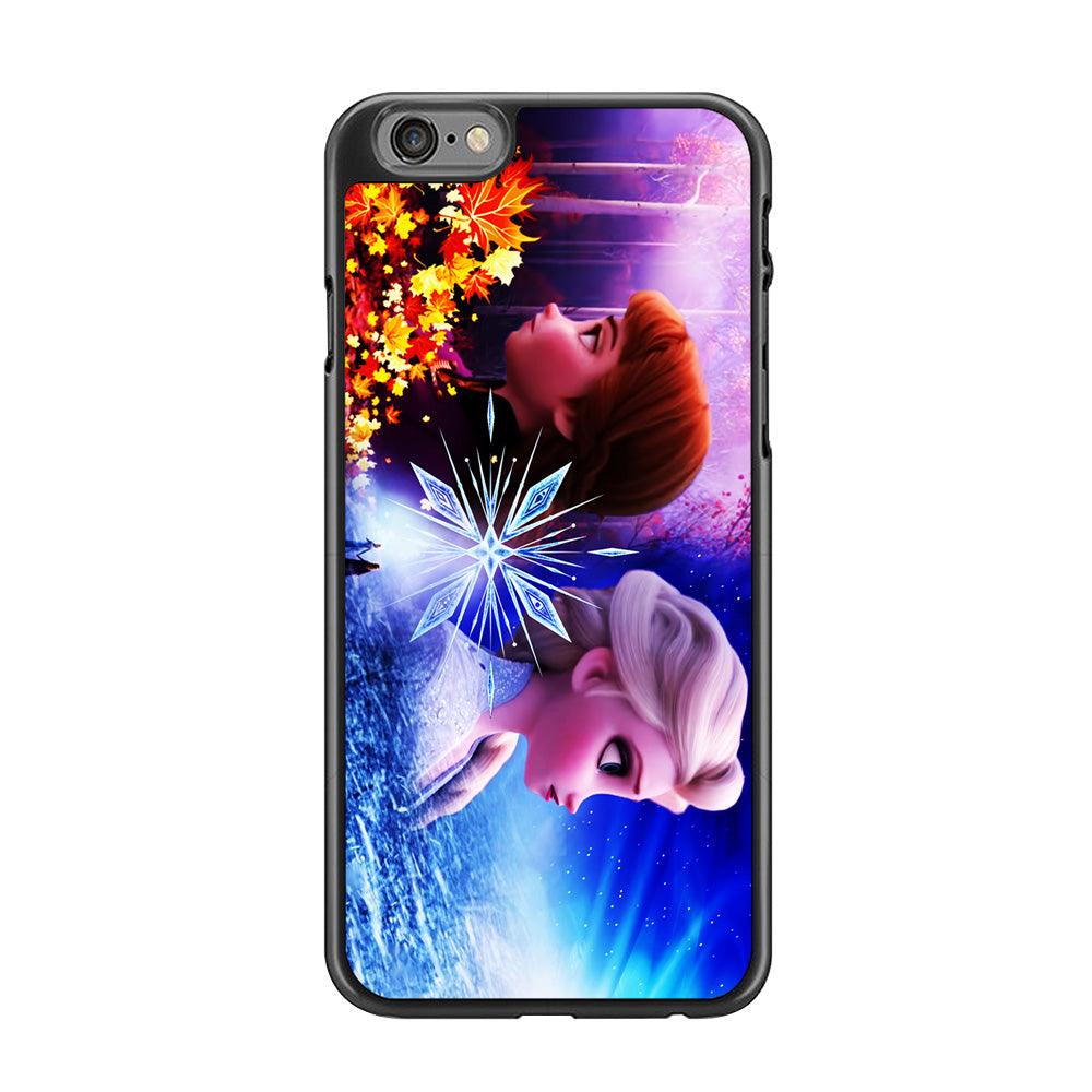 Frozen Elsa and Anna iPhone 6 | 6s Case-Rubber / Black (2D Case)-Xtracase