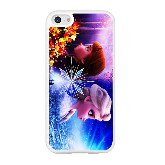 Frozen Elsa and Anna iPhone 5 | 5s Case-Rubber / White (2D Case)-Xtracase