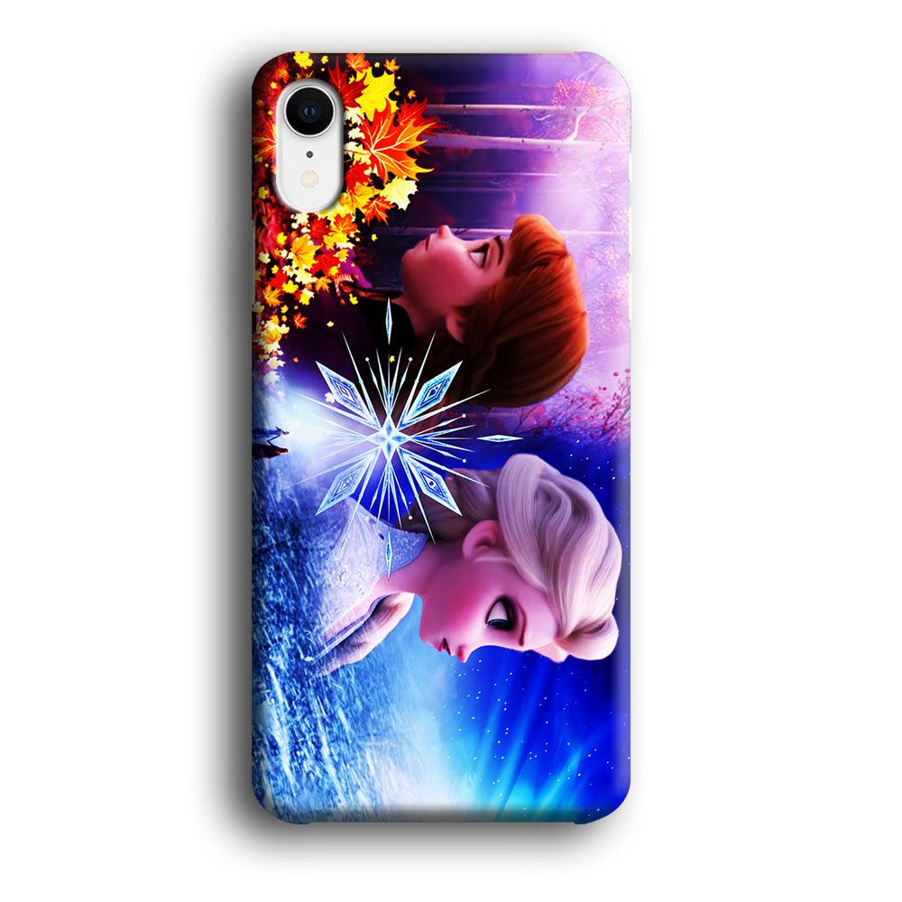 Frozen Elsa and Anna iPhone XR Case-Plastic / Full Wrap (3D Case)-Xtracase