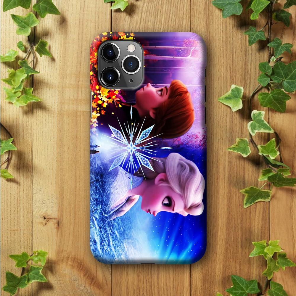 Frozen Elsa and Anna iPhone 11 Pro Case-Plastic / Full Wrap (3D Case)-Xtracase