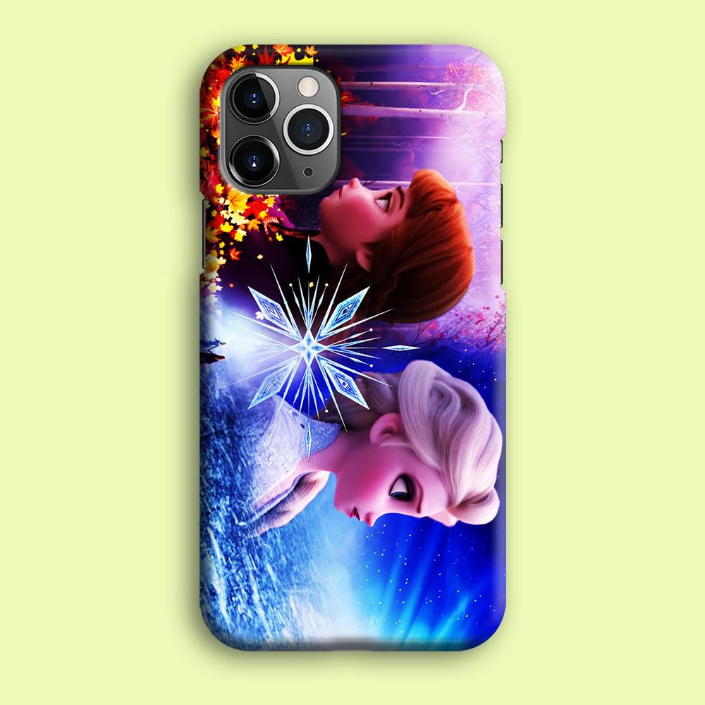 Frozen Elsa and Anna iPhone 12 Pro Case-Plastic / Full Wrap (3D Case)-Xtracase