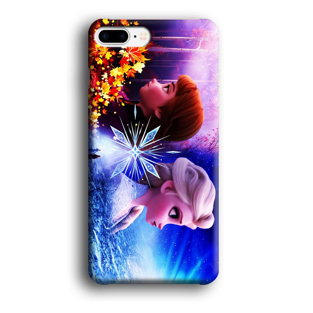 Frozen Elsa and Anna iPhone 8 Plus Case-Plastic / Full Wrap (3D Case)-Xtracase