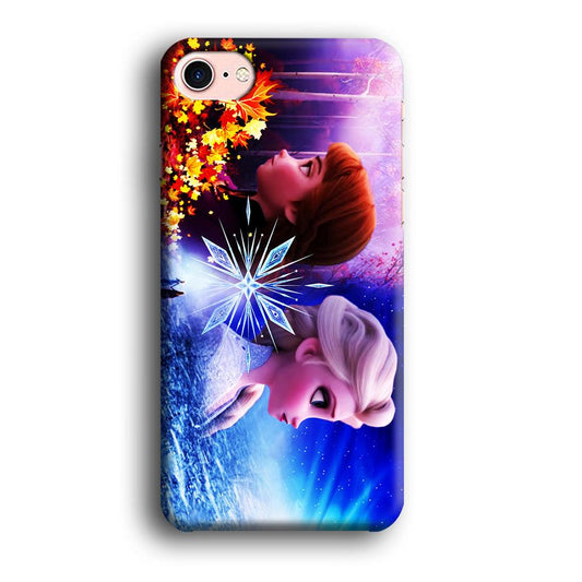 Frozen Elsa and Anna iPhone 8 Case-Plastic / Full Wrap (3D Case)-Xtracase