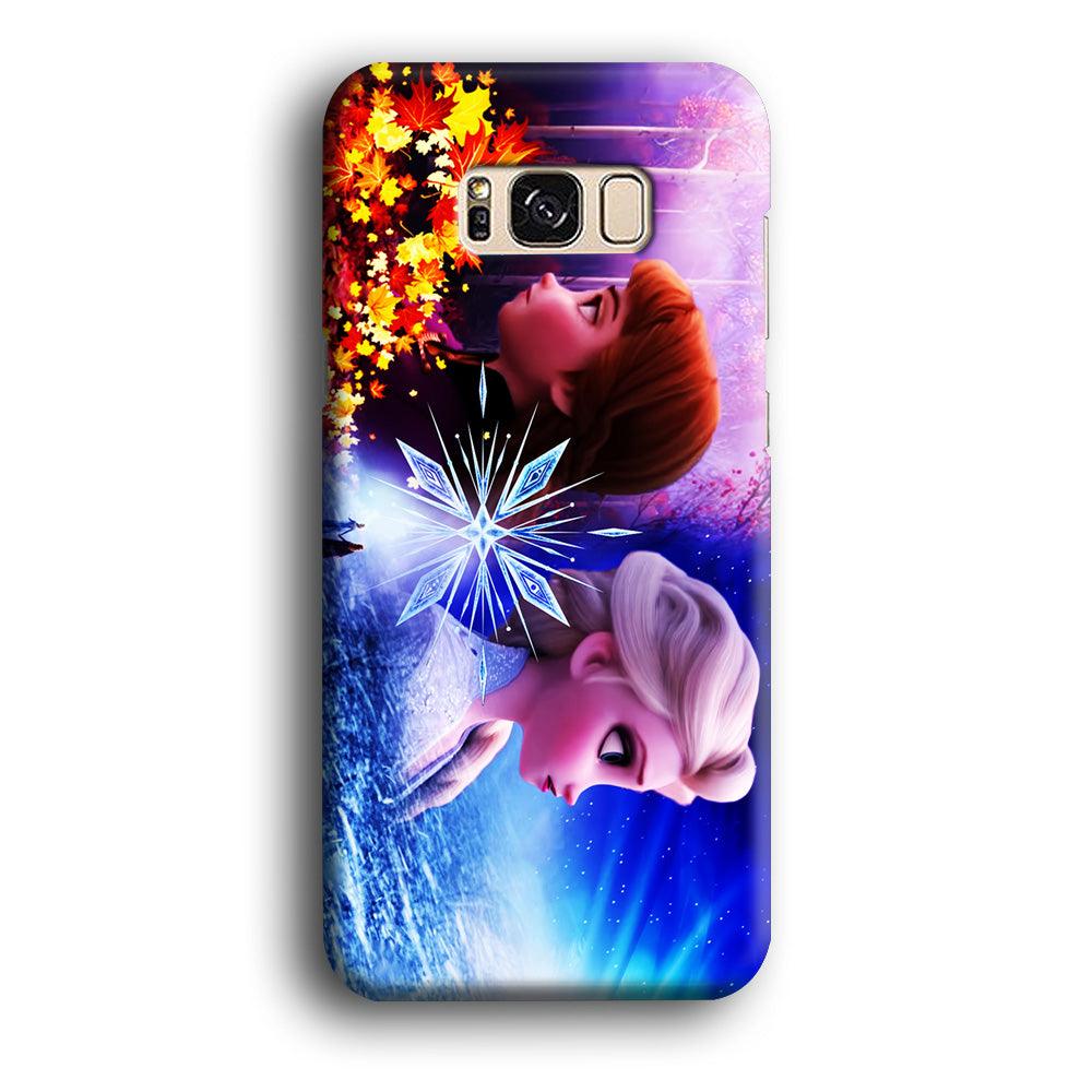 Frozen Elsa and Anna Samsung Galaxy S8 Case-Plastic / Full Wrap (3D Case)-Xtracase