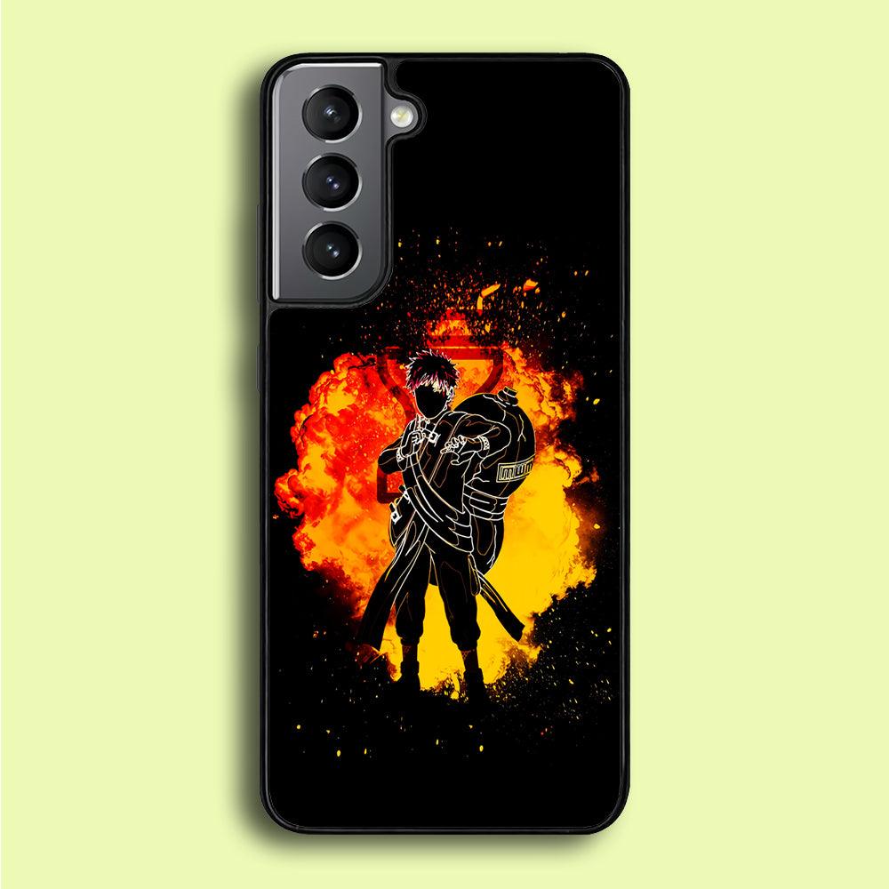 Gaara Silhouette Samsung Galaxy A16 Case-Plastic / Full Wrap (3D Case)-Xtracase
