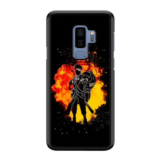 Gaara Silhouette Samsung Galaxy S9 Plus Case-Rubber / Black (2D Case)-Xtracase