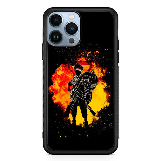 Gaara Silhouette iPhone 13 Pro Max Case-Rubber / Black (2D Case)-Xtracase
