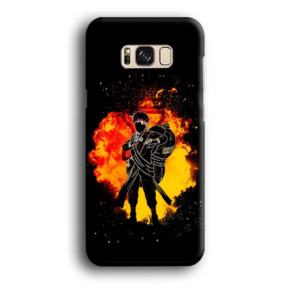 Gaara Silhouette Samsung Galaxy S8 Case-Plastic / Full Wrap (3D Case)-Xtracase