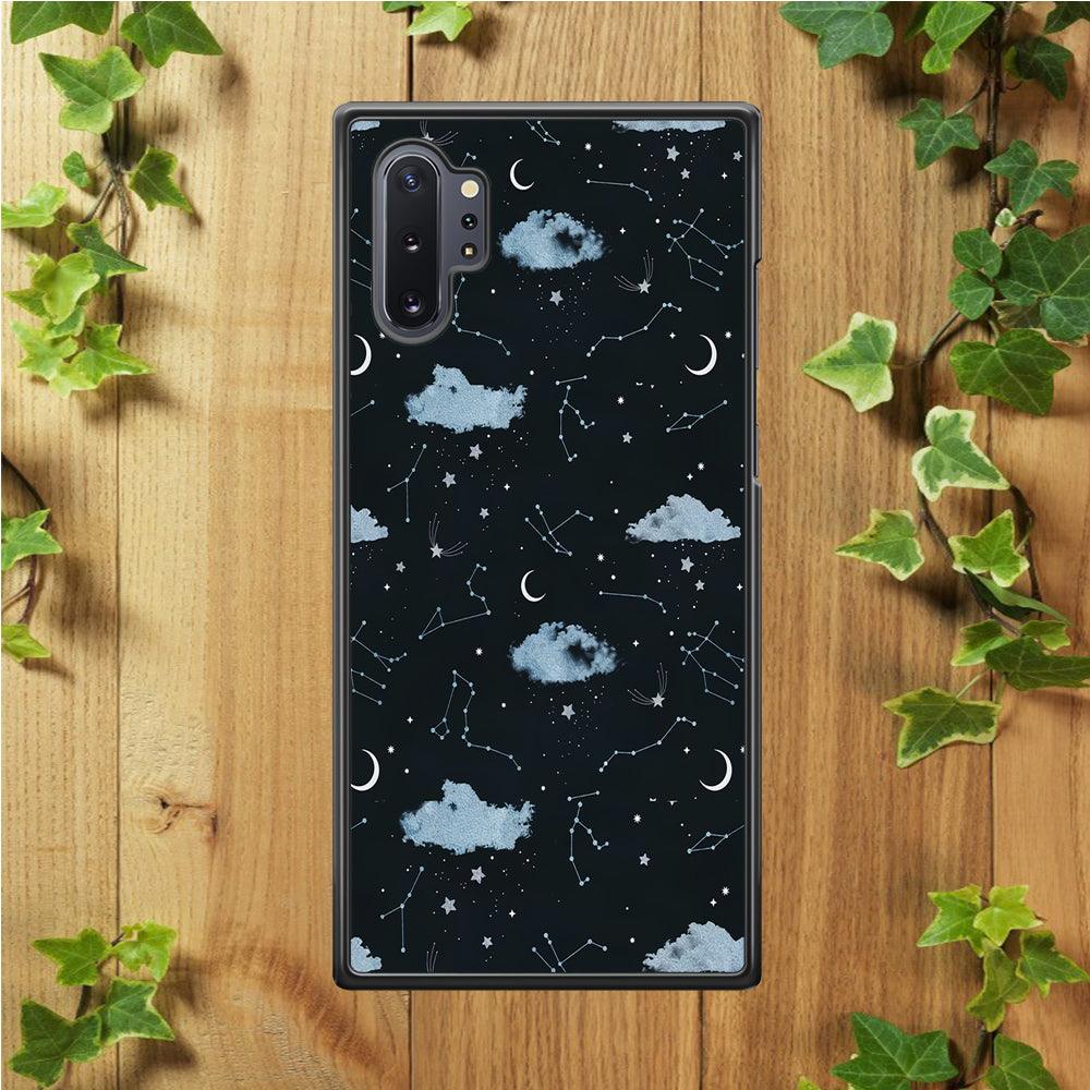 Galaxy Art 001 Samsung Galaxy Note 10 Plus Case-Rubber / White (2D Case)-Xtracase