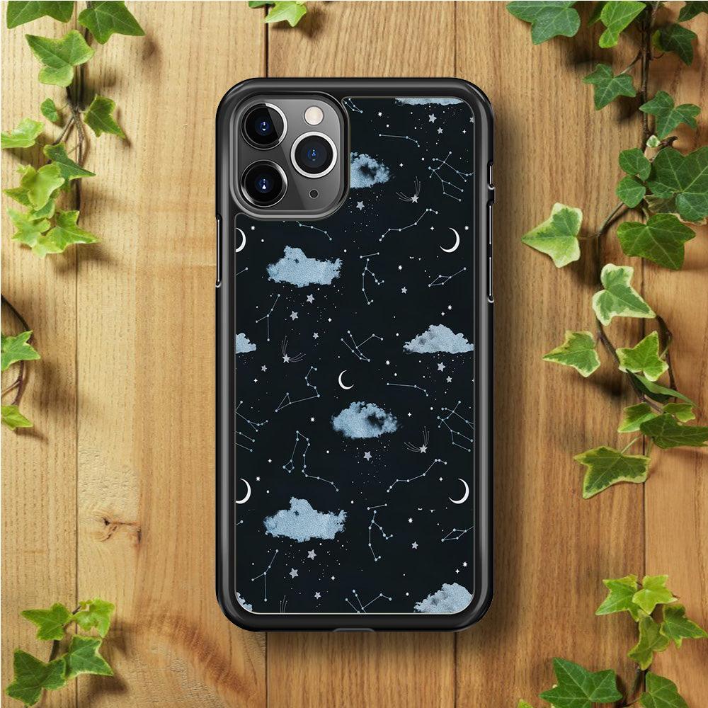 Galaxy Art 001 iPhone 11 Pro Max Case-Rubber / Black (2D Case)-Xtracase