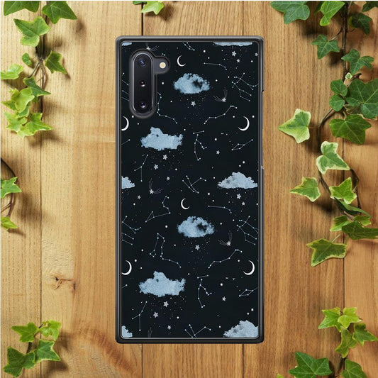 Galaxy Art 001 Samsung Galaxy Note 10 Case-Rubber / White (2D Case)-Xtracase