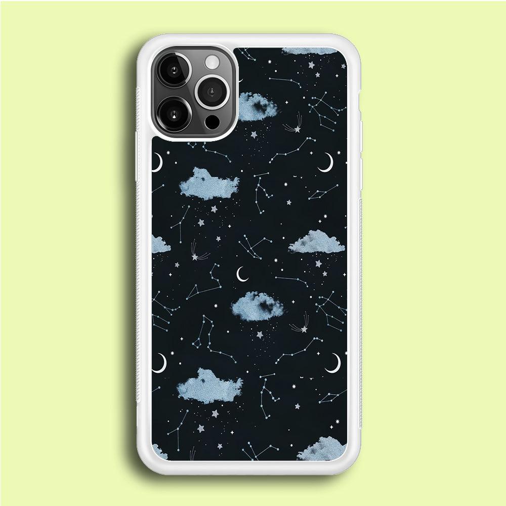 Galaxy Art 001 iPhone 12 Pro Max Case-Rubber / White (2D Case)-Xtracase
