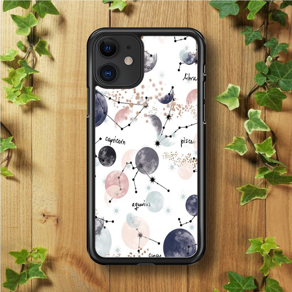 Galaxy Art 002 iPhone 11 Case-Rubber / Black (2D Case)-Xtracase