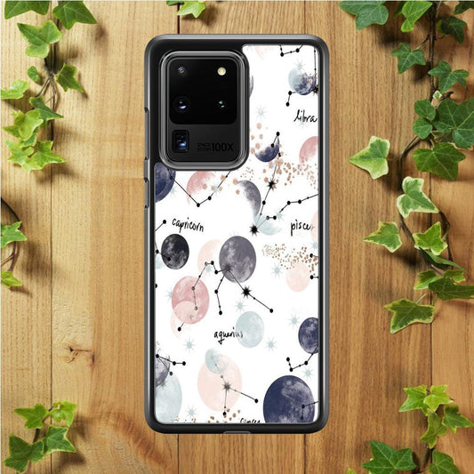 Galaxy Art 002 Samsung Galaxy S20 Ultra Case-Rubber / Black (2D Case)-Xtracase