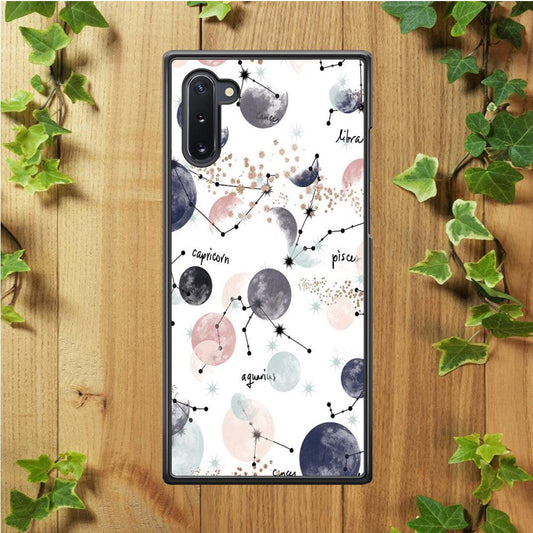 Galaxy Art 002 Samsung Galaxy Note 10 Case-Rubber / White (2D Case)-Xtracase