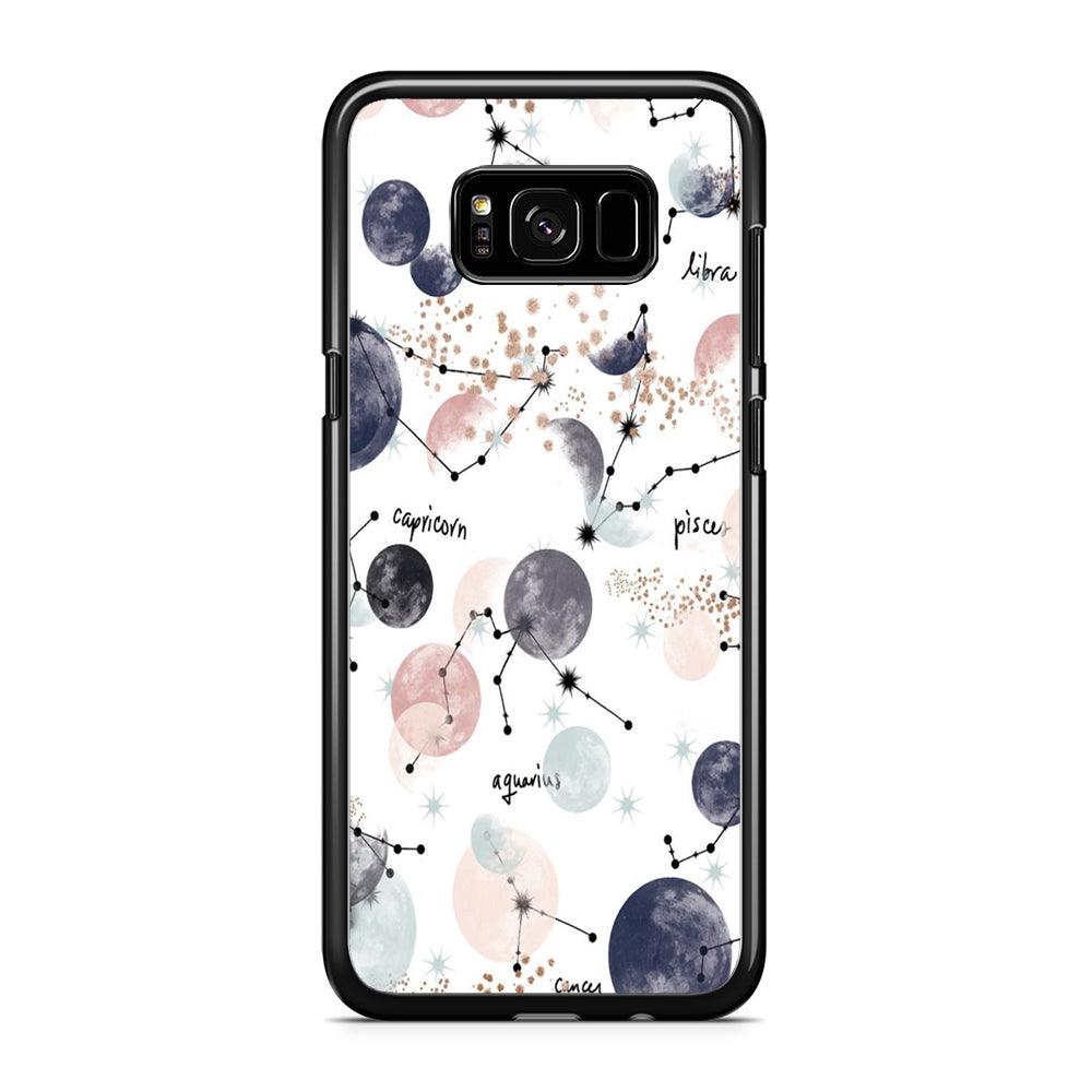 Galaxy Art 002 Samsung Galaxy S8 Case-Rubber / Black (2D Case)-Xtracase