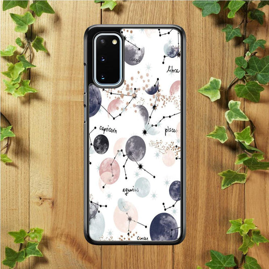 Galaxy Art 002 Samsung Galaxy S20 Case-Rubber / Black (2D Case)-Xtracase