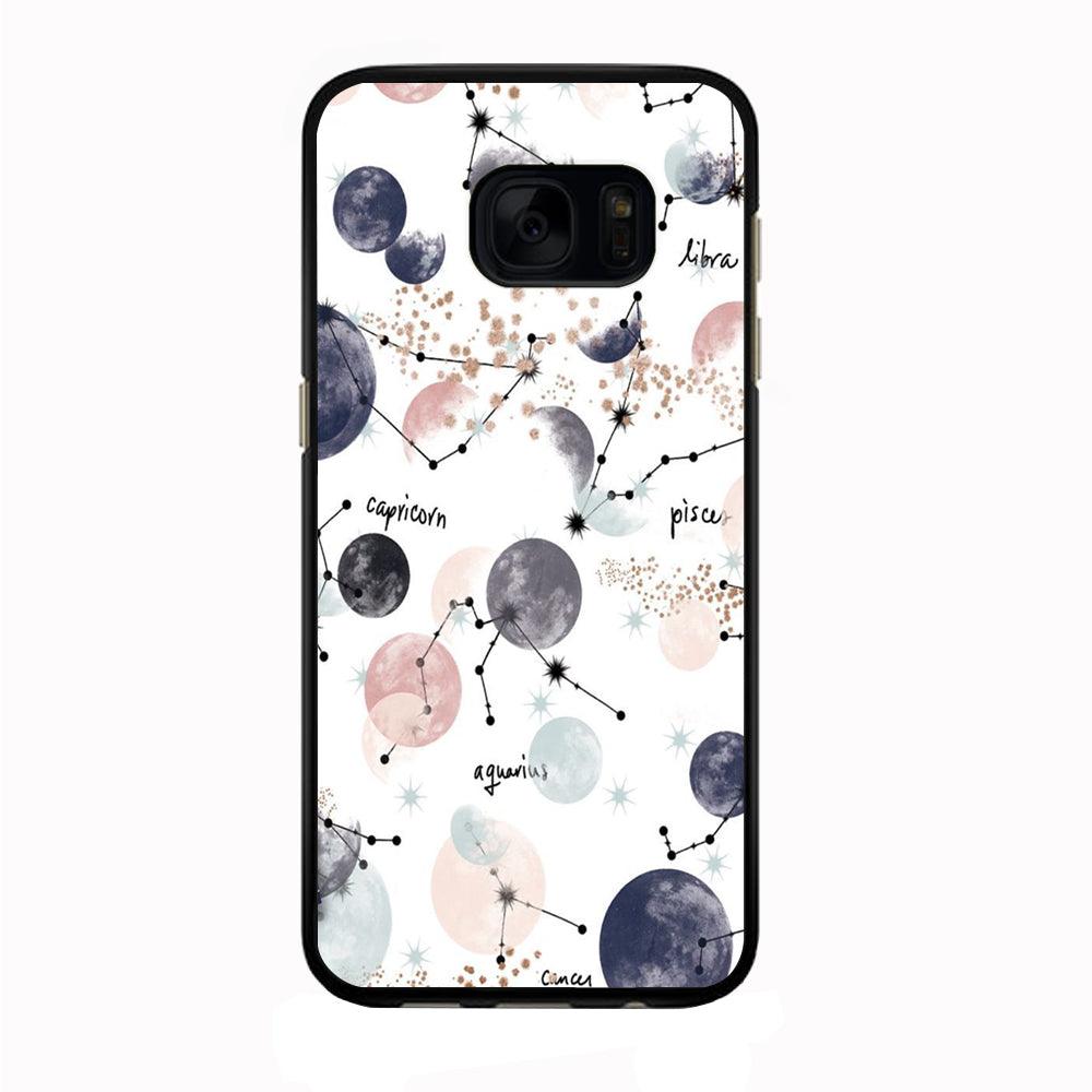Galaxy Art 002 Samsung Galaxy S7 Edge Case-Rubber / Black (2D Case)-Xtracase