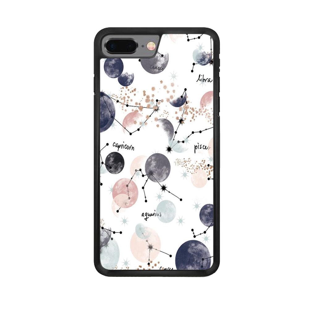 Galaxy Art 002 iPhone 7 Plus Case-Rubber / Black (2D Case)-Xtracase