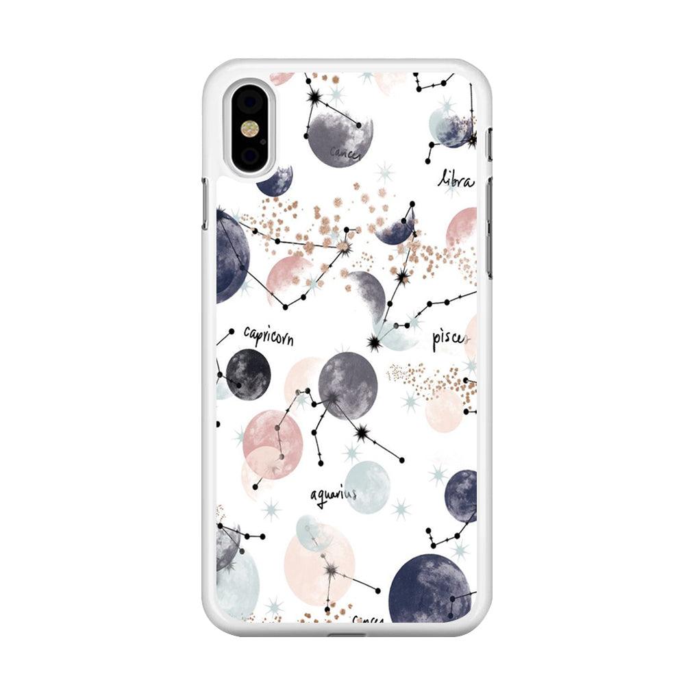 Galaxy Art 002 iPhone X Case-Rubber / White (2D Case)-Xtracase