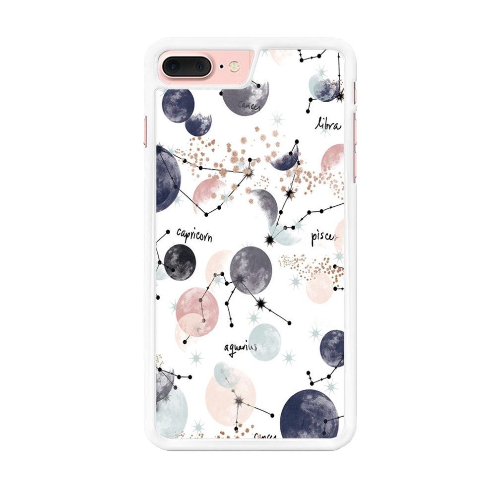Galaxy Art 002 iPhone 7 Plus Case-Rubber / White (2D Case)-Xtracase