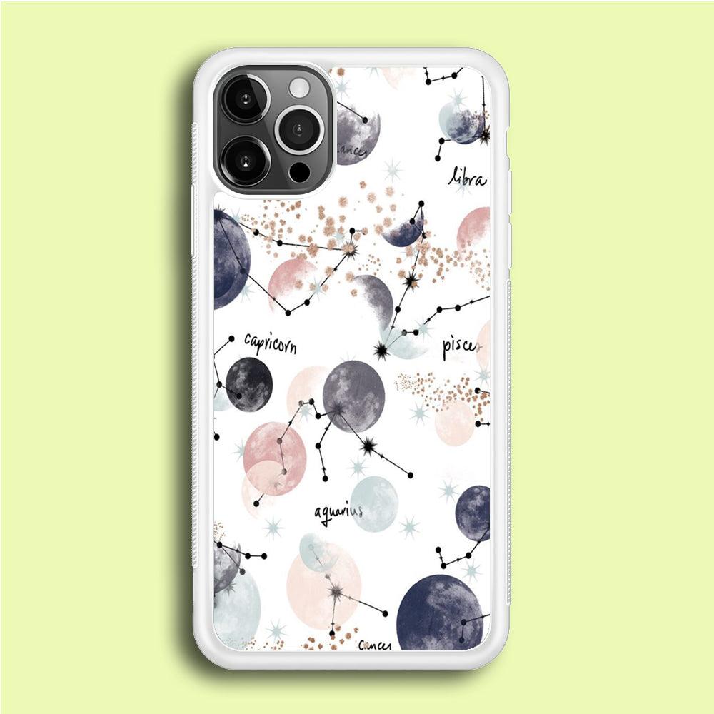 Galaxy Art 002 iPhone 12 Pro Max Case-Rubber / White (2D Case)-Xtracase
