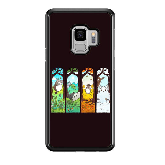 Ghibli Elemental Charms Brown Samsung Galaxy S9 Case-Rubber / Black (2D Case)-Xtracase