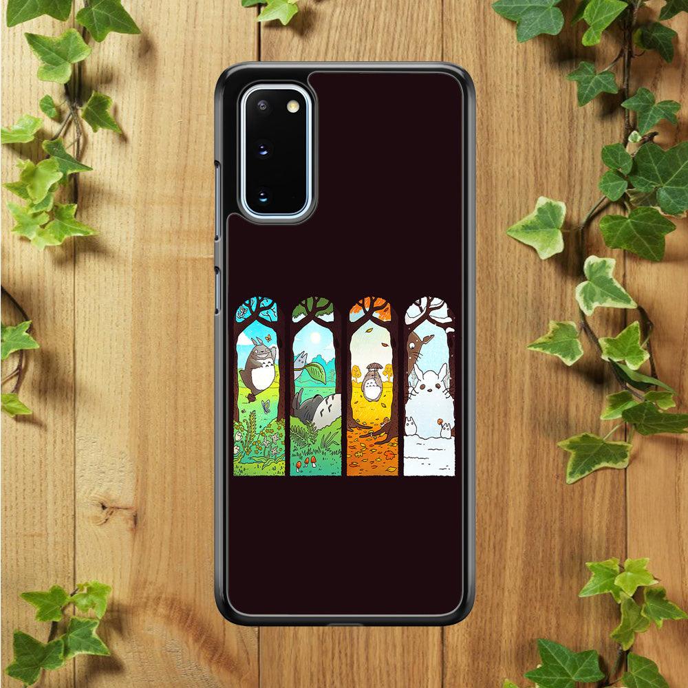 Ghibli Elemental Charms Brown Samsung Galaxy S20 Case-Plastic / Full Wrap (3D Case)-Xtracase