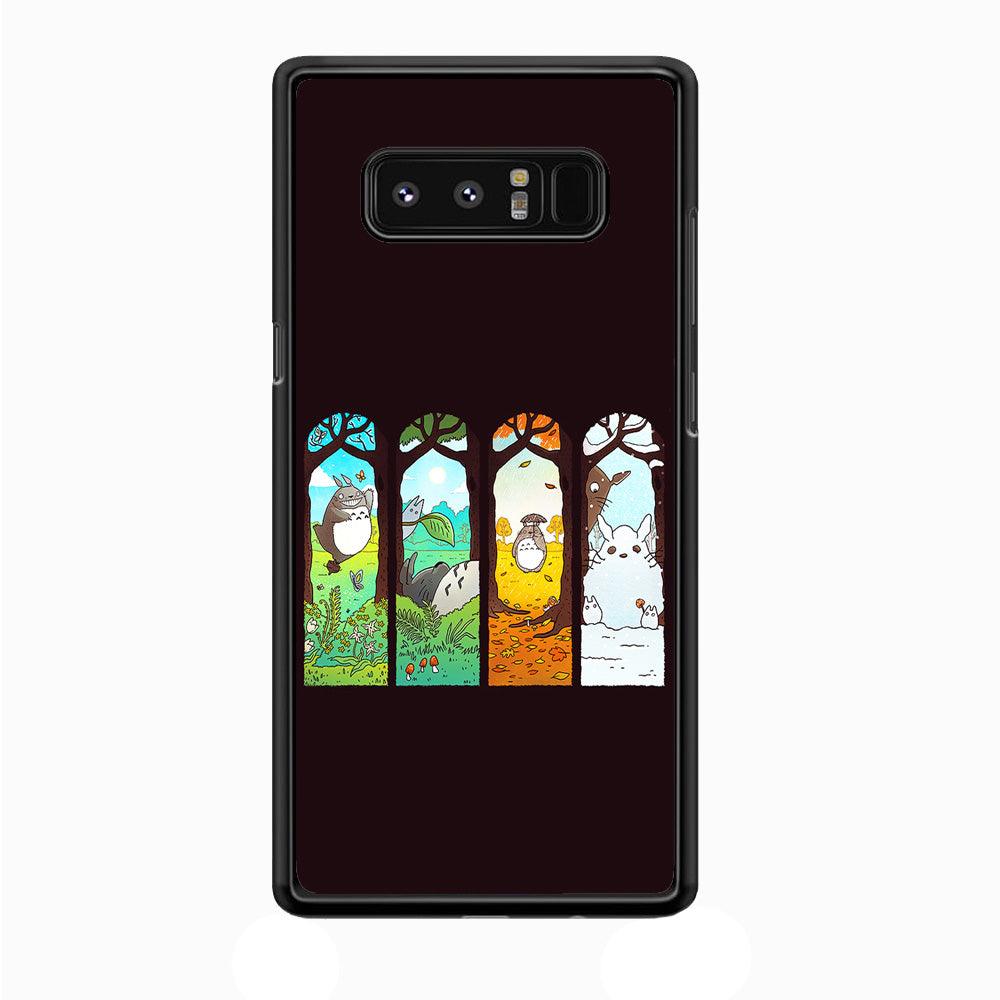 Ghibli Elemental Charms Brown Samsung Galaxy Note 8 Case-Plastic / Full Wrap (3D Case)-Xtracase