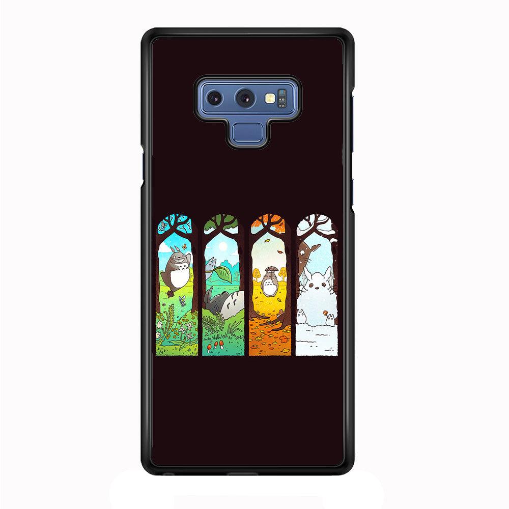 Ghibli Elemental Charms Brown Samsung Galaxy Note 9 Case-Rubber / Black (2D Case)-Xtracase