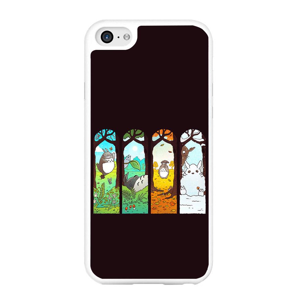 Ghibli Elemental Charms Brown iPhone 6 | 6s Case-Rubber / White (2D Case)-Xtracase