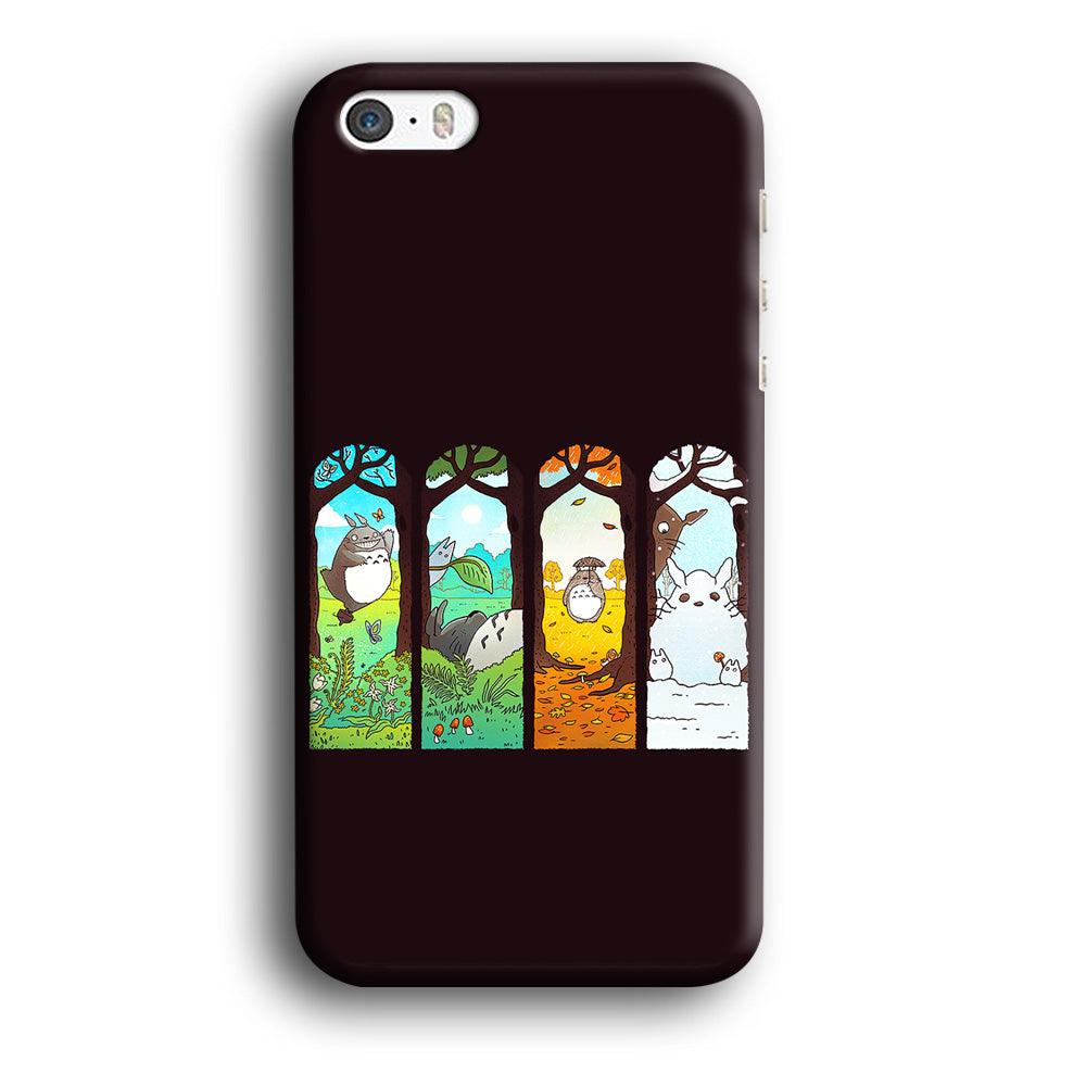 Ghibli Elemental Charms Brown iPhone 5 | 5s Case-Rubber / White (2D Case)-Xtracase