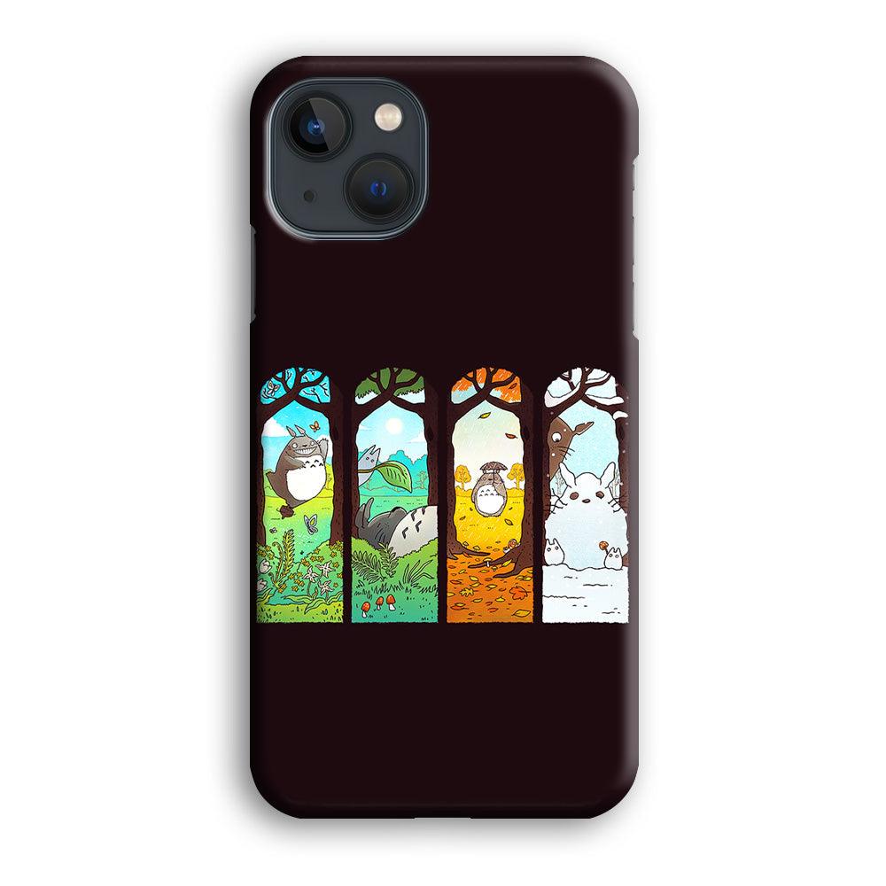 Ghibli Elemental Charms Brown iPhone 13 Pro Case-Plastic / Full Wrap (3D Case)-Xtracase