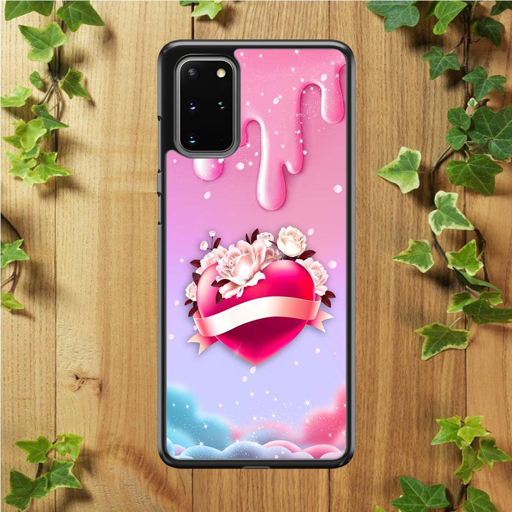 Girly Cute Love Roses Samsung Galaxy S20 Plus Case-Plastic / Full Wrap (3D Case)-Xtracase