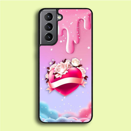 Girly Cute Love Roses Samsung Galaxy A16 Case-Plastic / Full Wrap (3D Case)-Xtracase