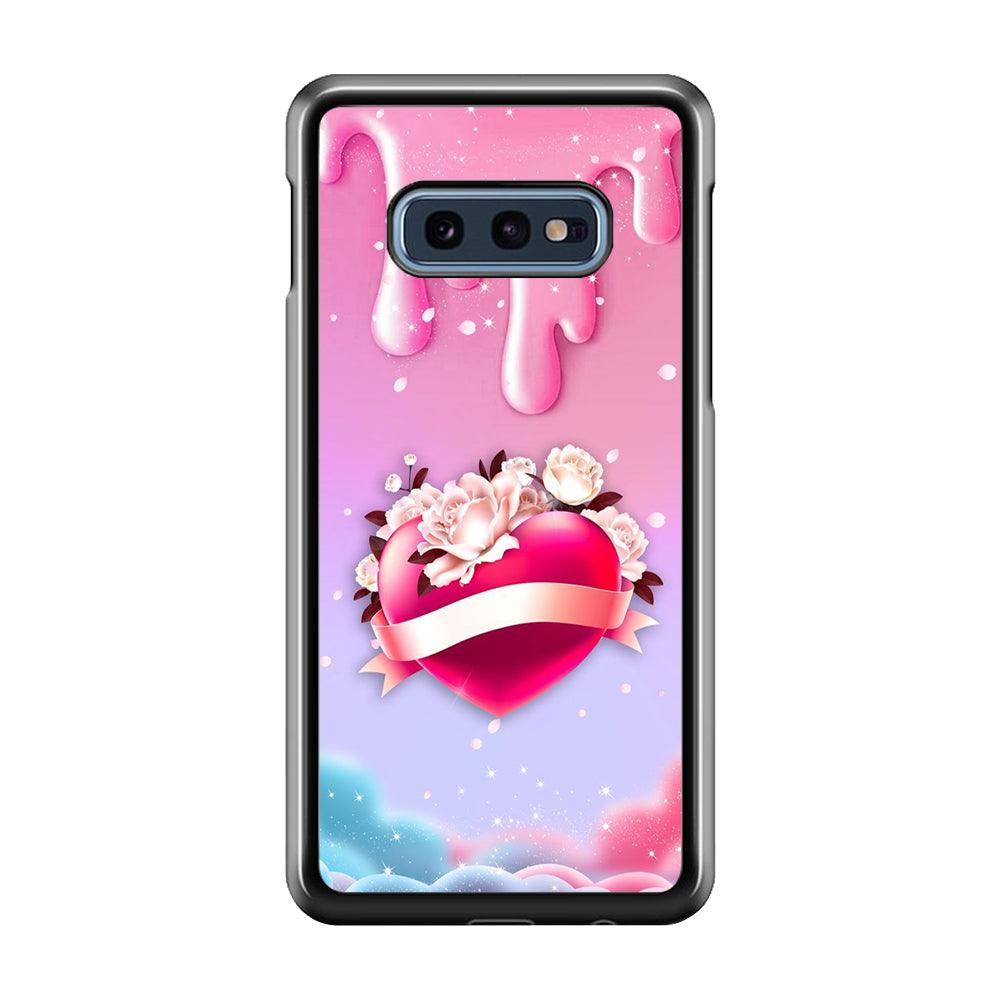 Girly Cute Love Roses Samsung Galaxy S10E Case-Plastic / Full Wrap (3D Case)-Xtracase