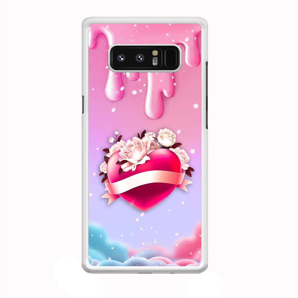 Girly Cute Love Roses Samsung Galaxy Note 8 Case