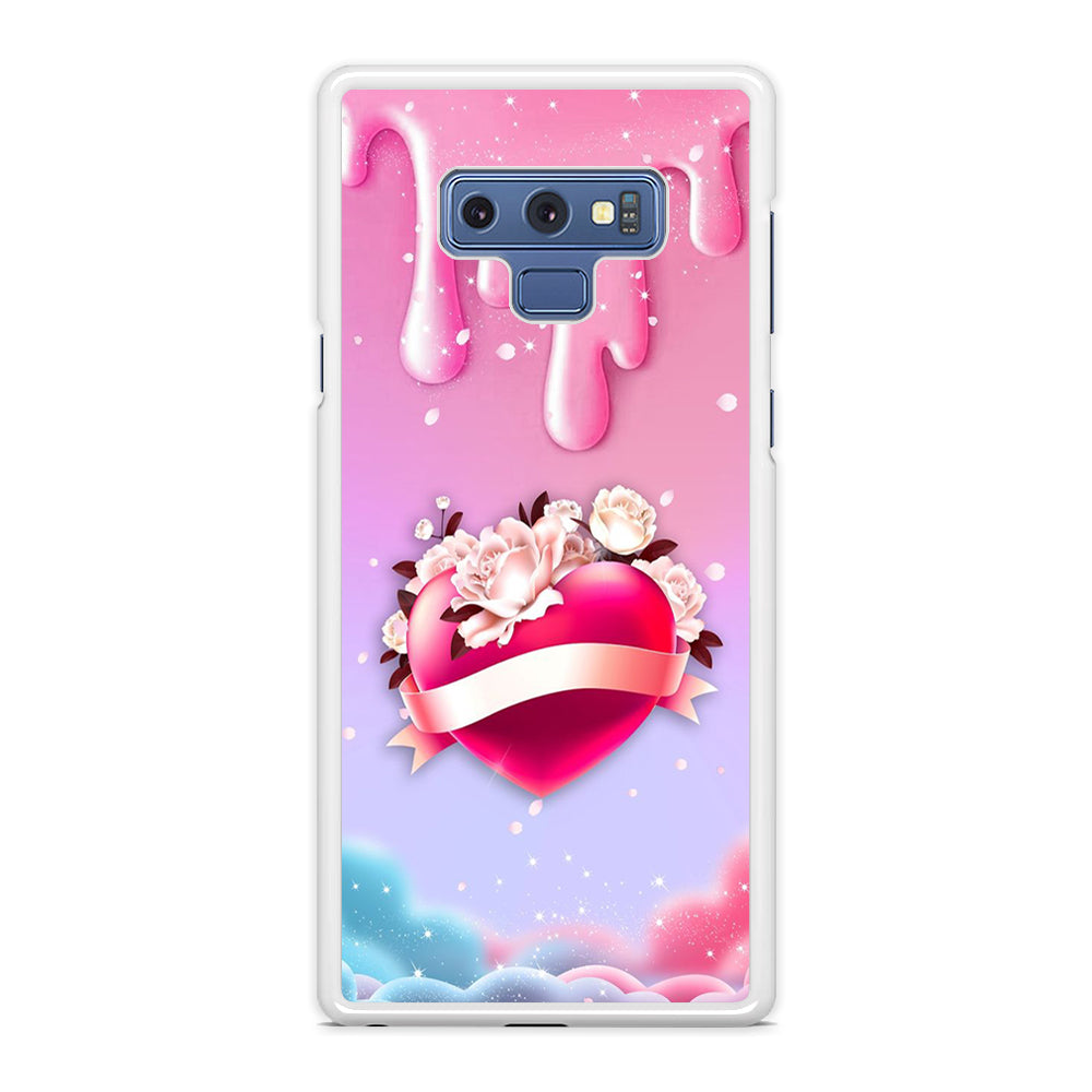 Girly Cute Love Roses Samsung Galaxy Note 9 Case