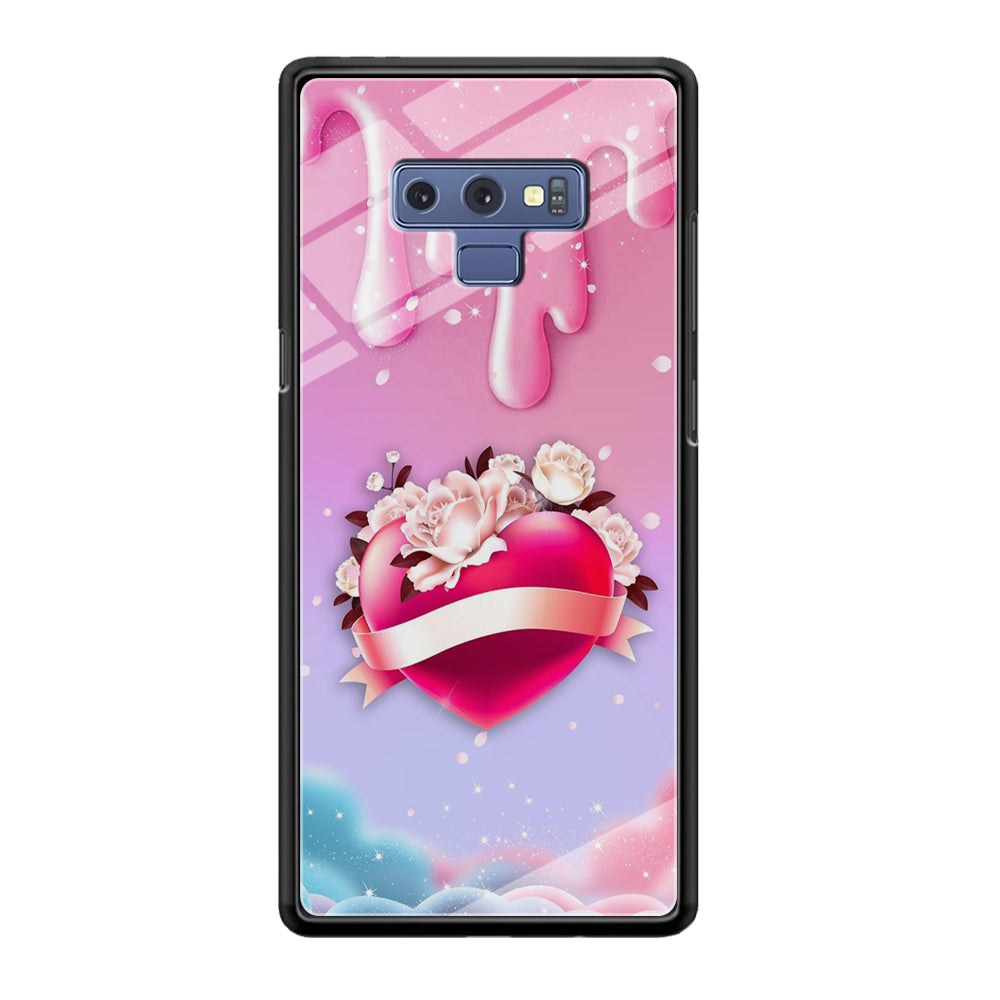 Girly Cute Love Roses Samsung Galaxy Note 9 Case