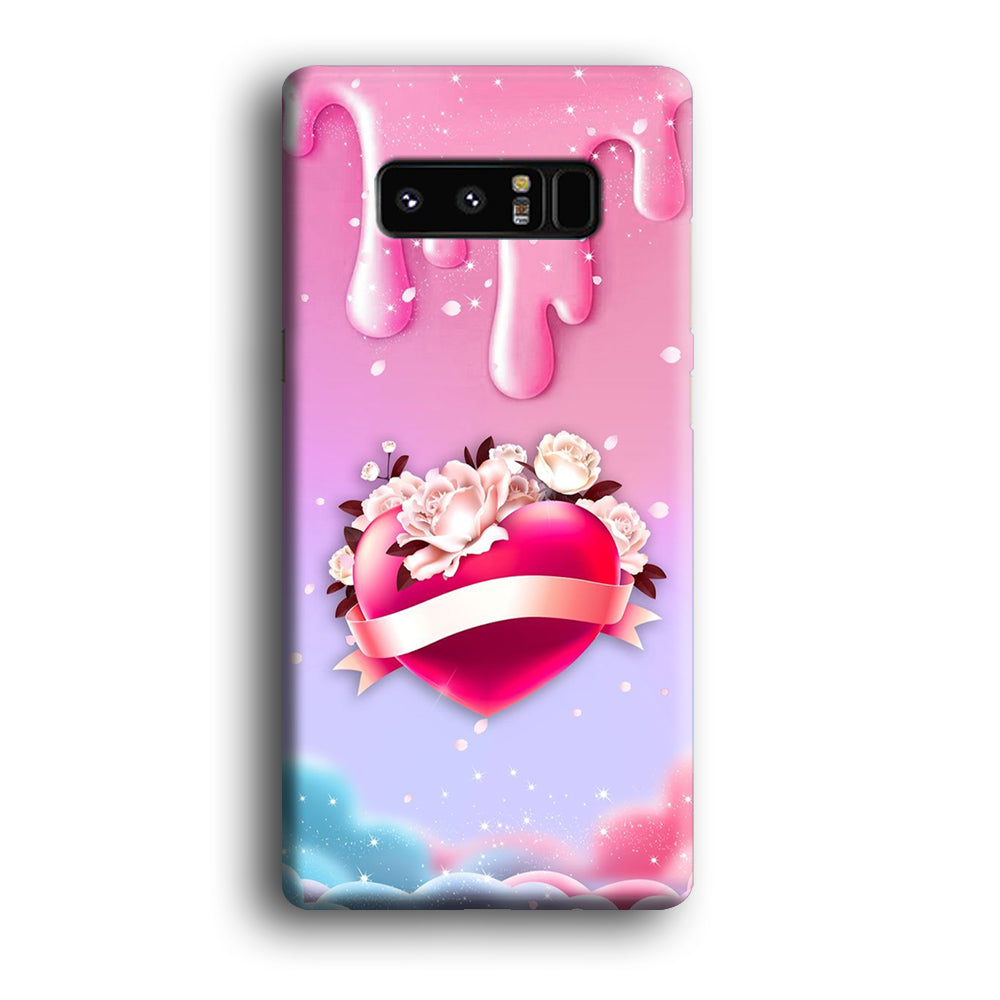 Girly Cute Love Roses Samsung Galaxy Note 8 Case