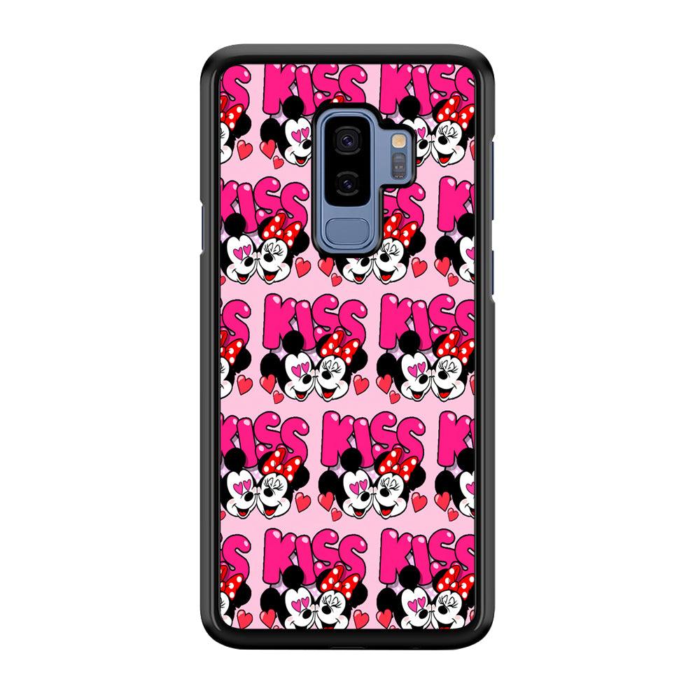 Girly Kiss Mickey Mouse Couple Samsung Galaxy S9 Plus Case-Plastic / Full Wrap (3D Case)-Xtracase