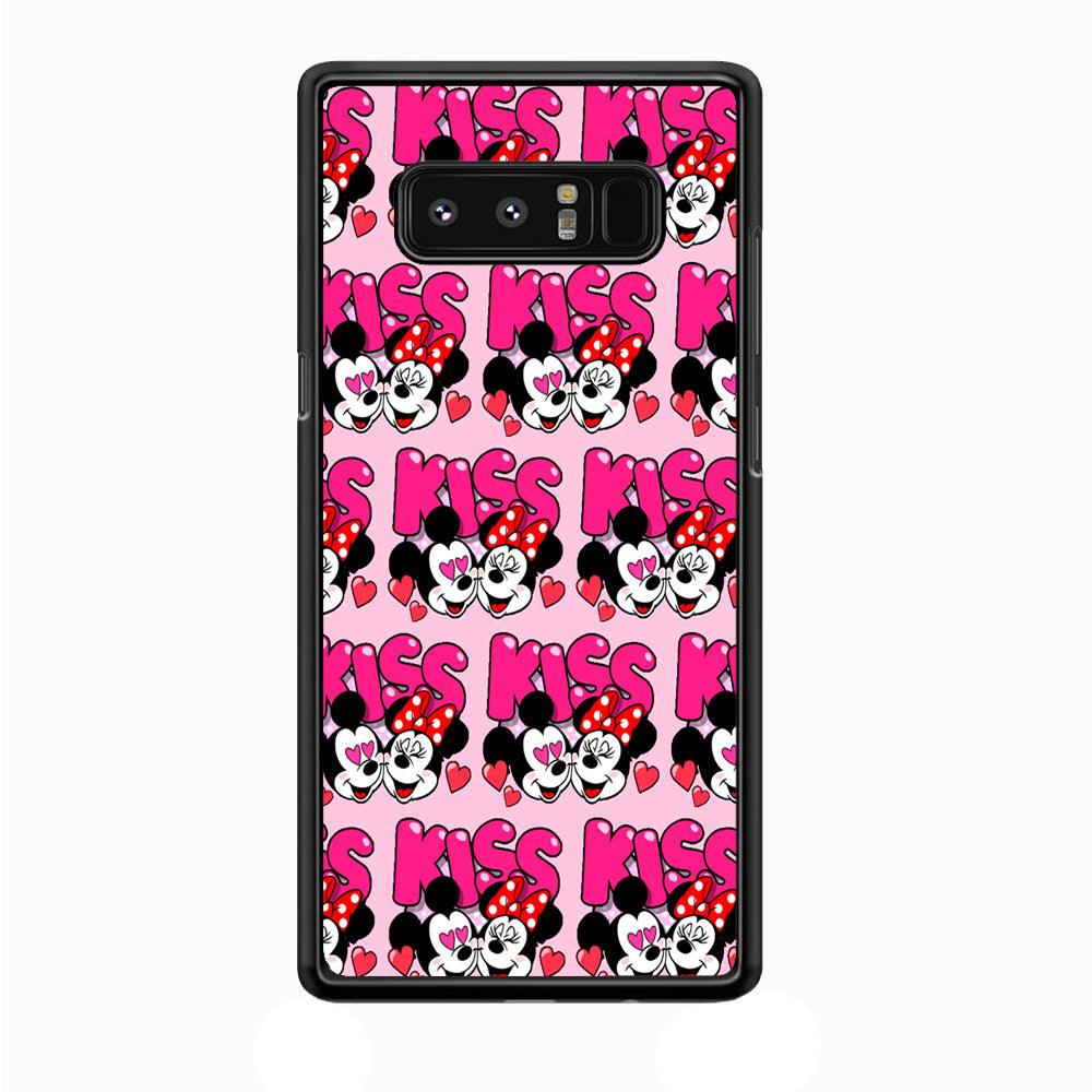 Girly Kiss Mickey Mouse Couple Samsung Galaxy Note 8 Case-Plastic / Full Wrap (3D Case)-Xtracase