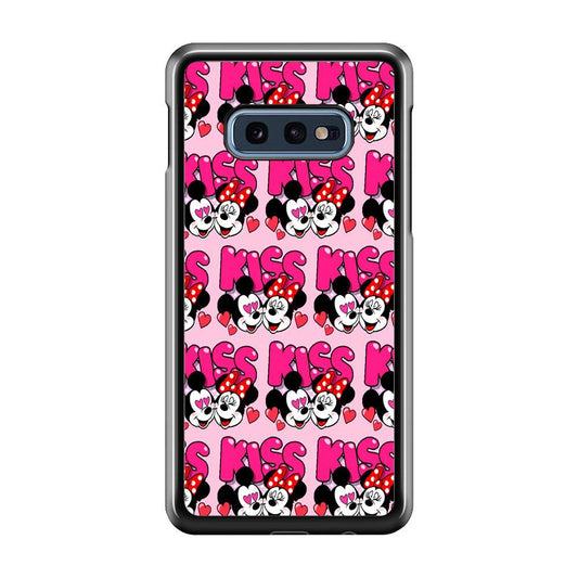 Girly Kiss Mickey Mouse Couple Samsung Galaxy S10E Case-Plastic / Full Wrap (3D Case)-Xtracase